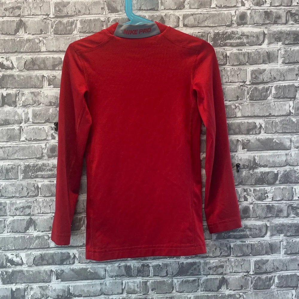 Nike Kids Bold Red Long Sleeve Tee‎
